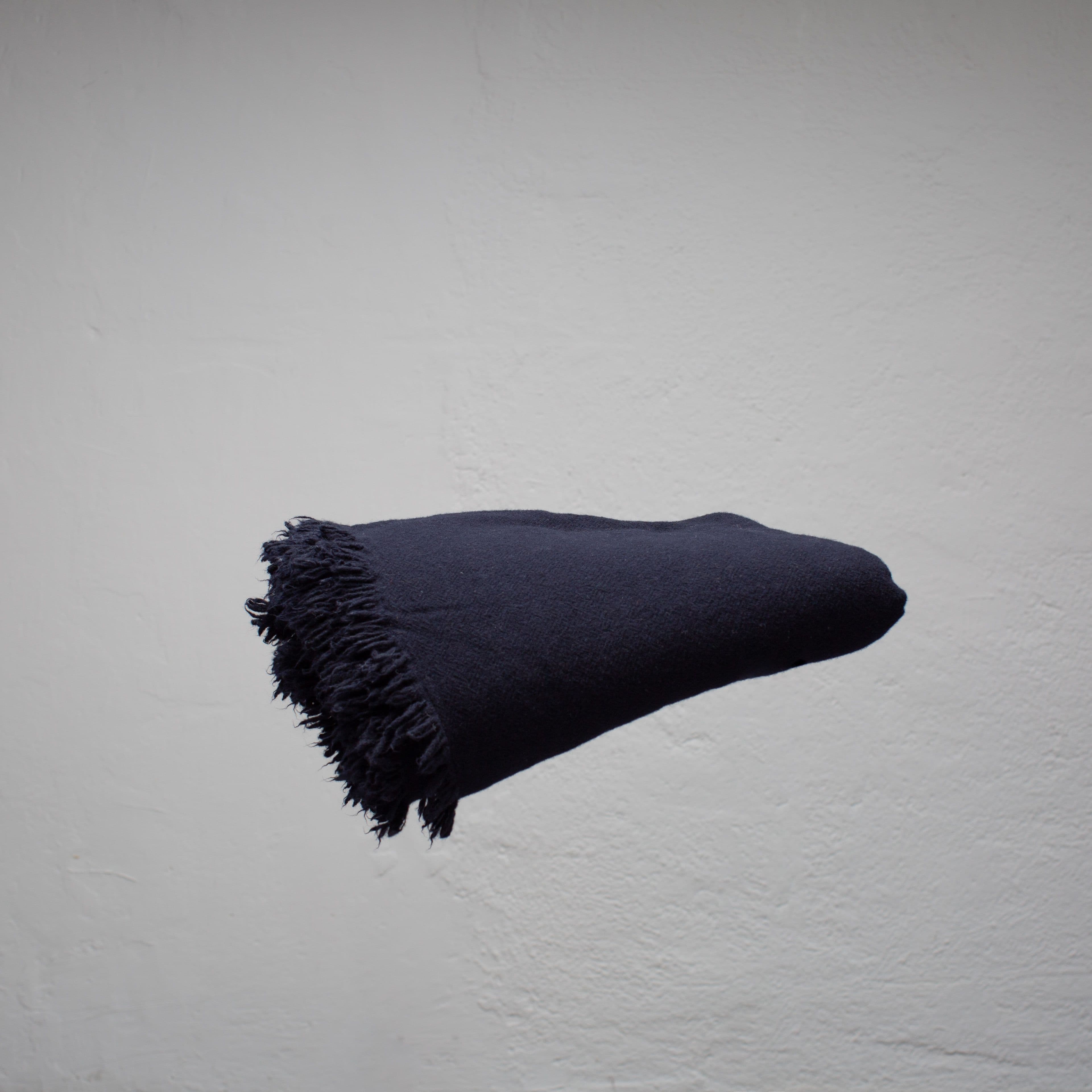 Dark Blue Virgin Wool Plaid