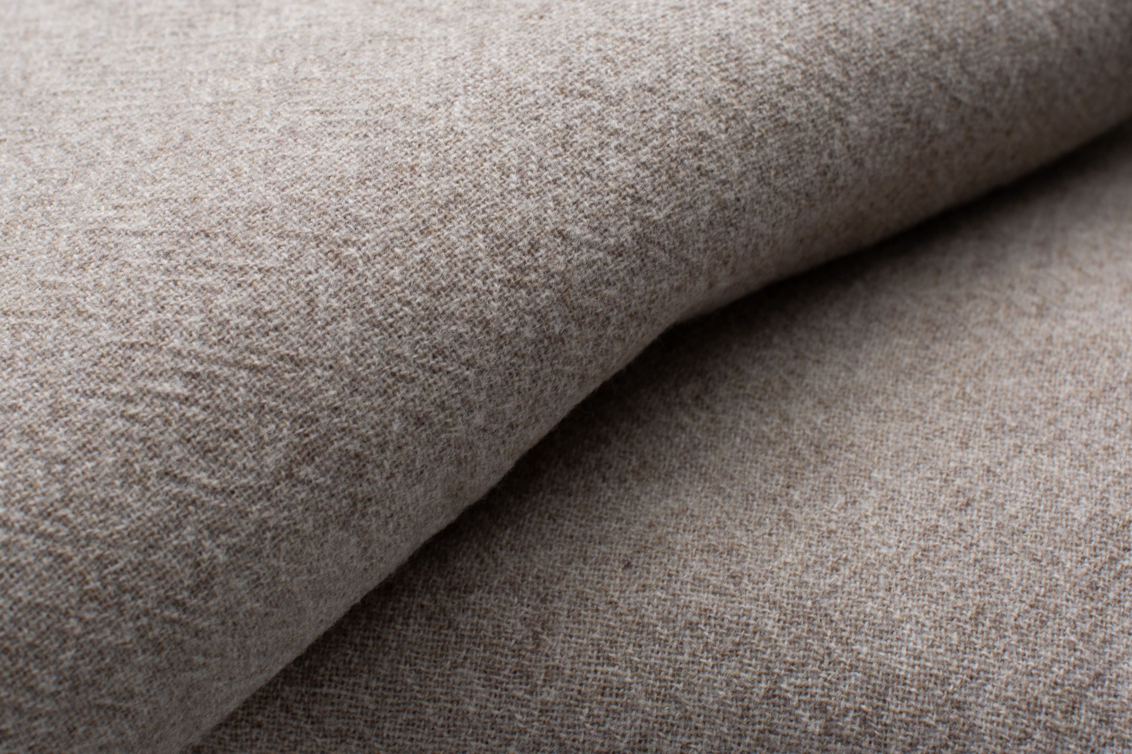 Beige Virgin Wool Plaid