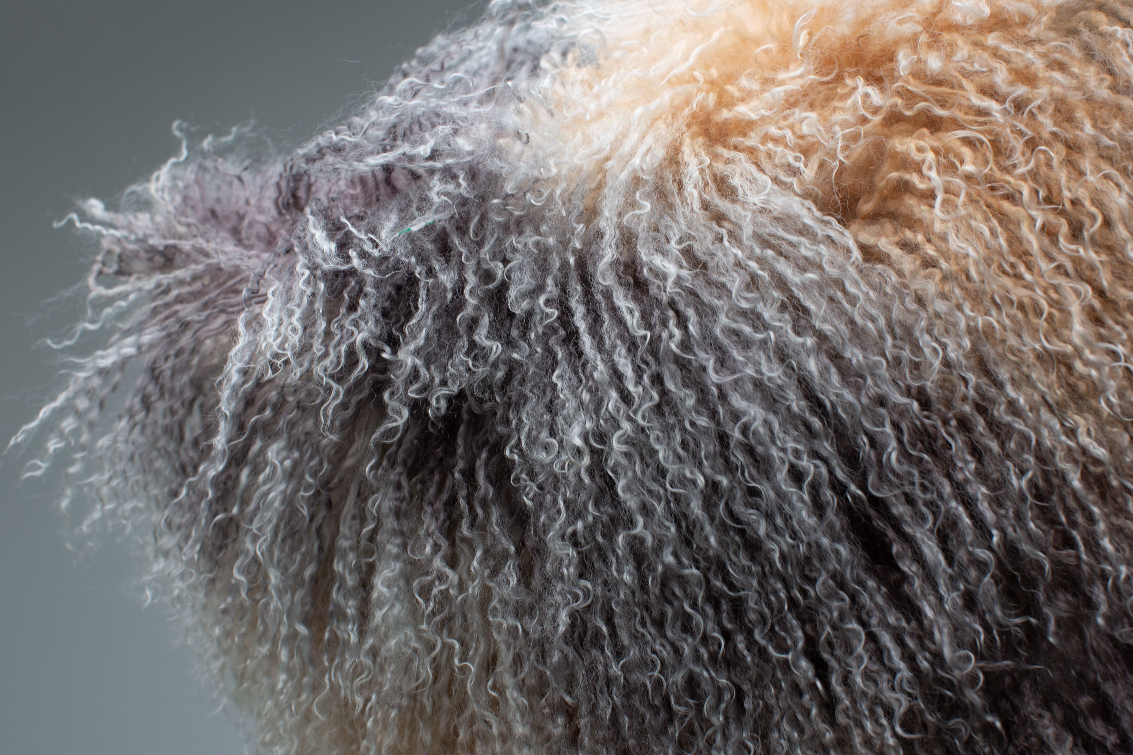 Spotted Mongolia Fur Cushion Model C