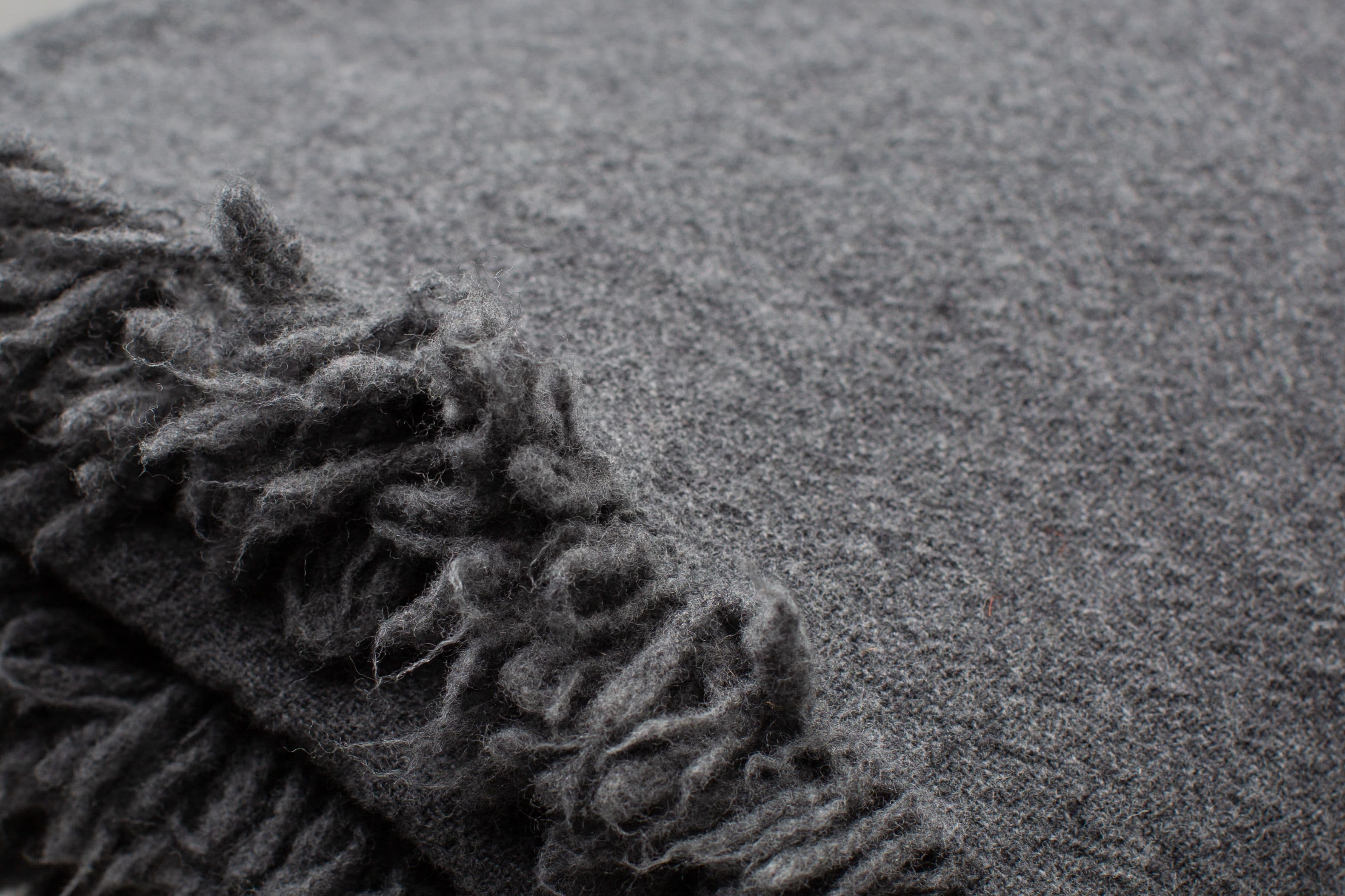 Grey Virgin Wool Plaid