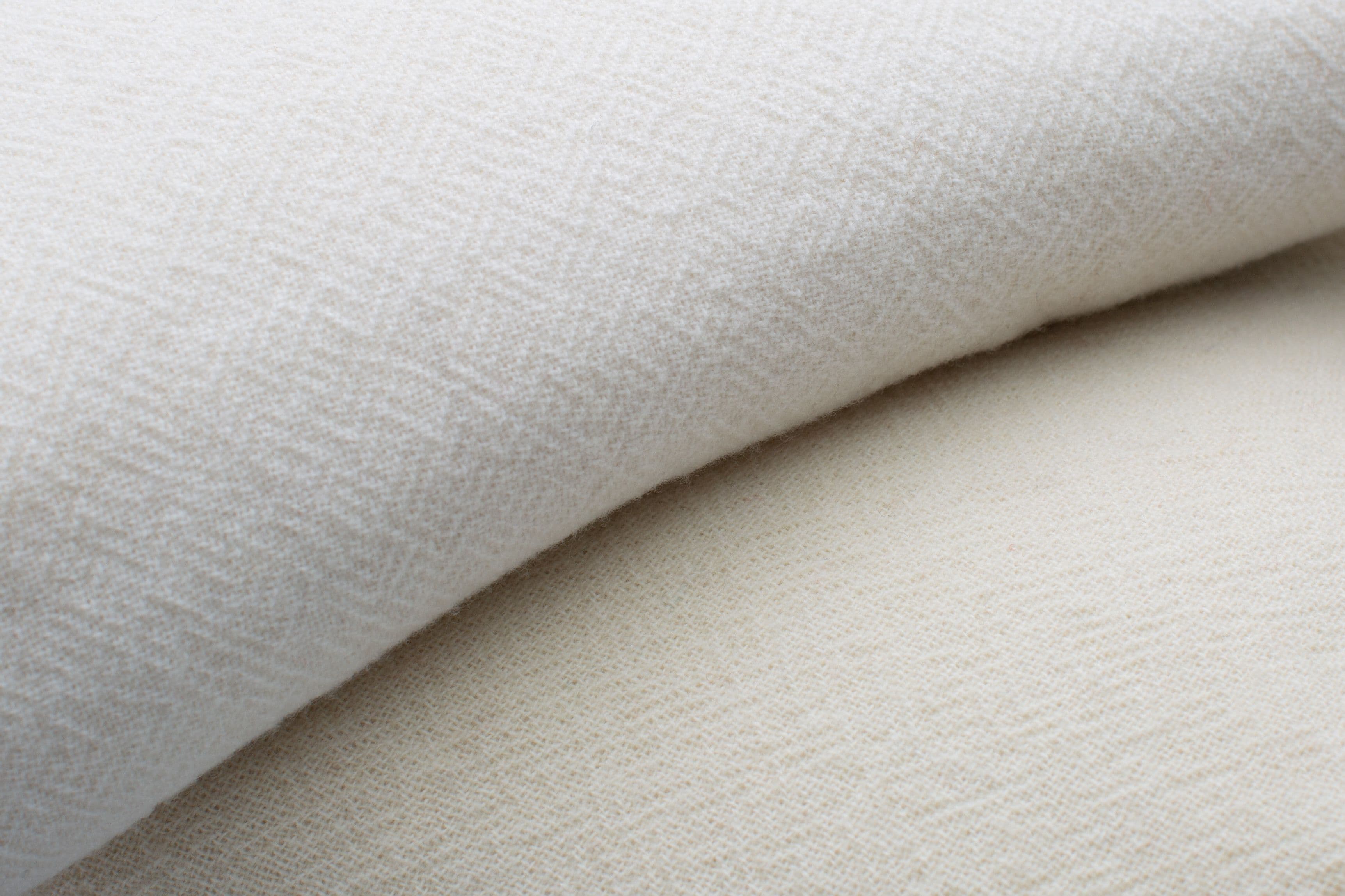 White Virgin Wool Plaid