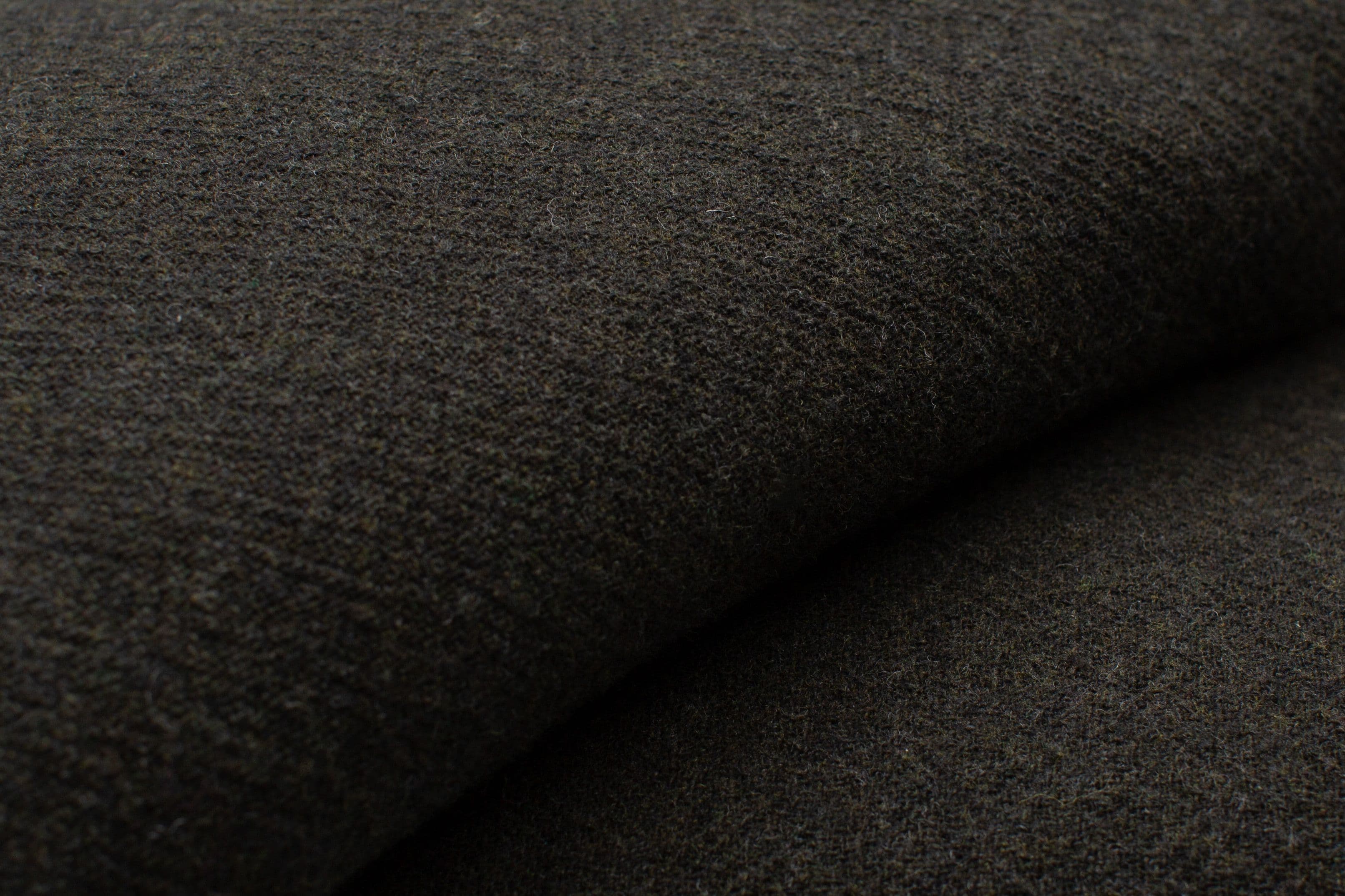 Dark Forest Green Virgin Wool Plaid