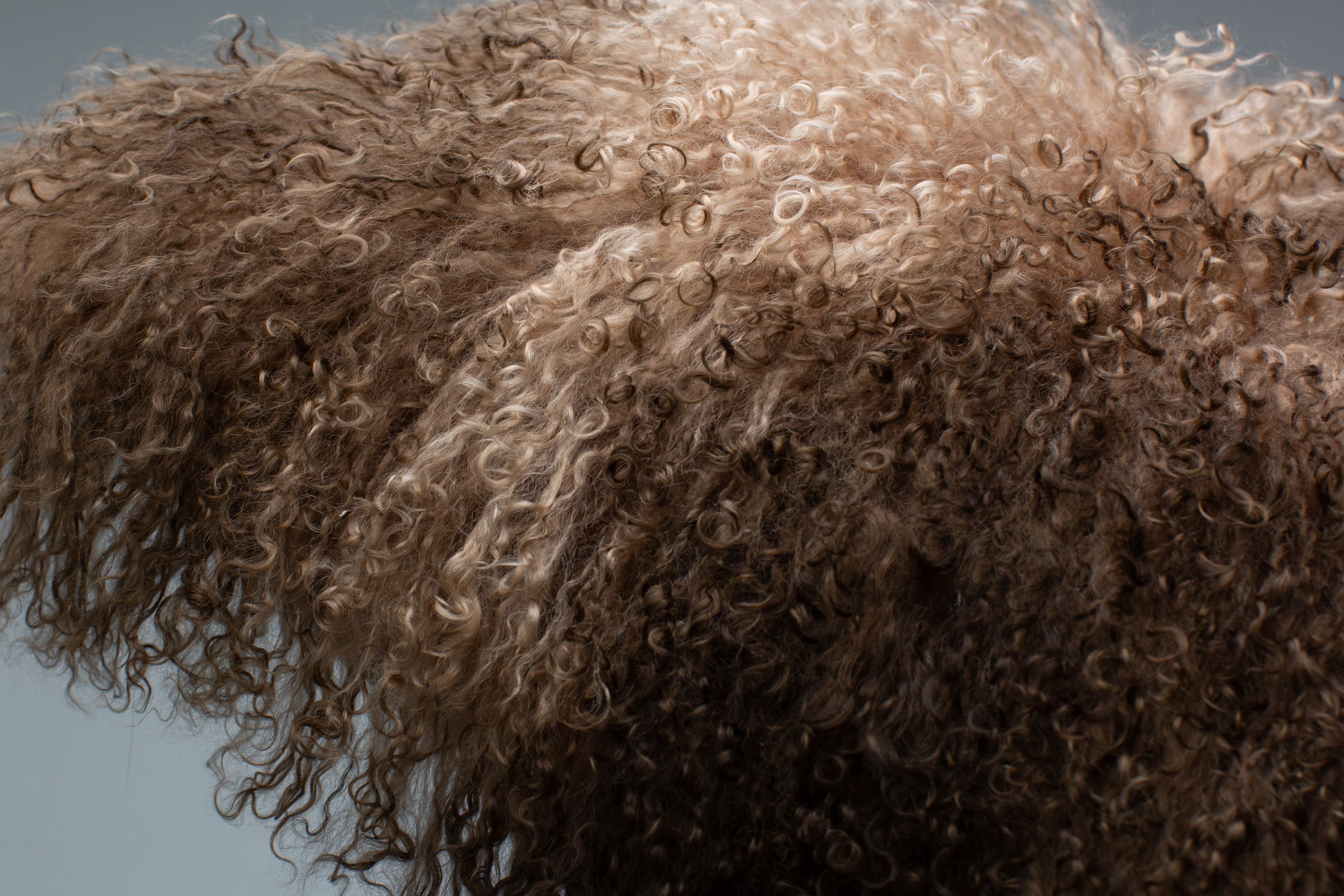 Spotted Mongolia Fur Cushion Model D